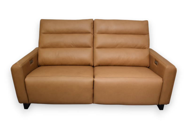 Power Headrest & Lumbar Reclining Condo Sofa