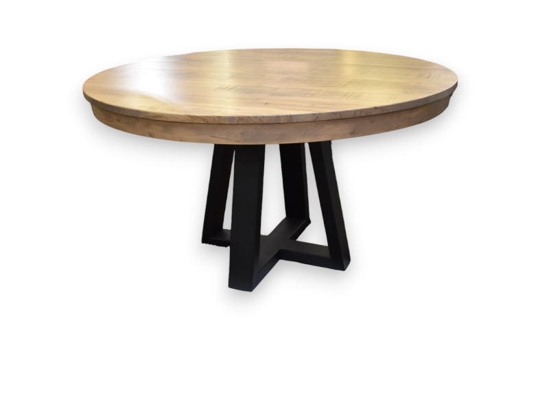 54" Metal Pedestal Dining Table