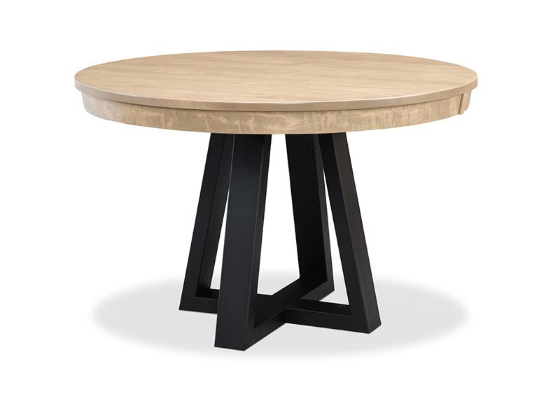 54" Metal Pedestal Dining Table