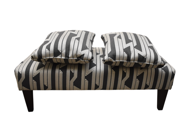 Bench & 2 Accent Pillows