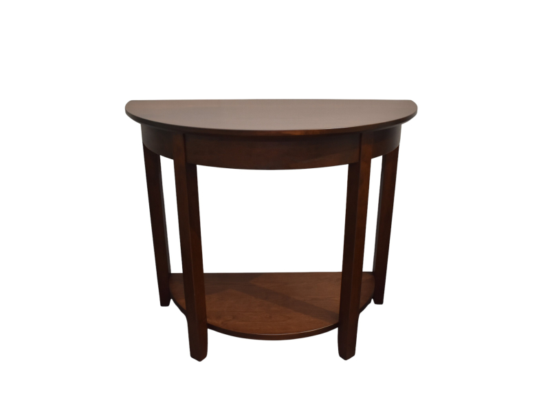 Demilune Half Round Sofa Table w/Shelf