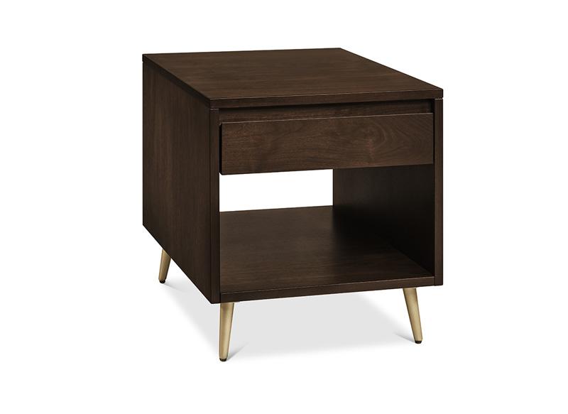 Evora End Table with Drawer and Shelf