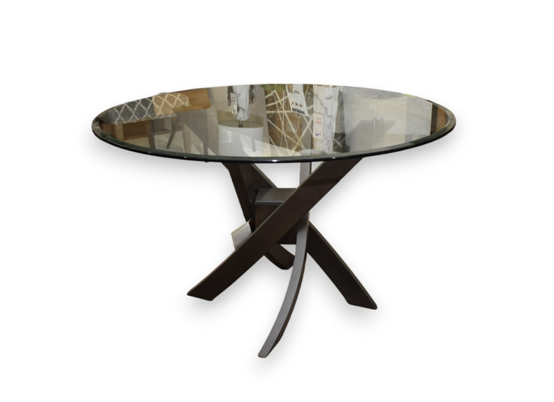 Glass Pedestal Table