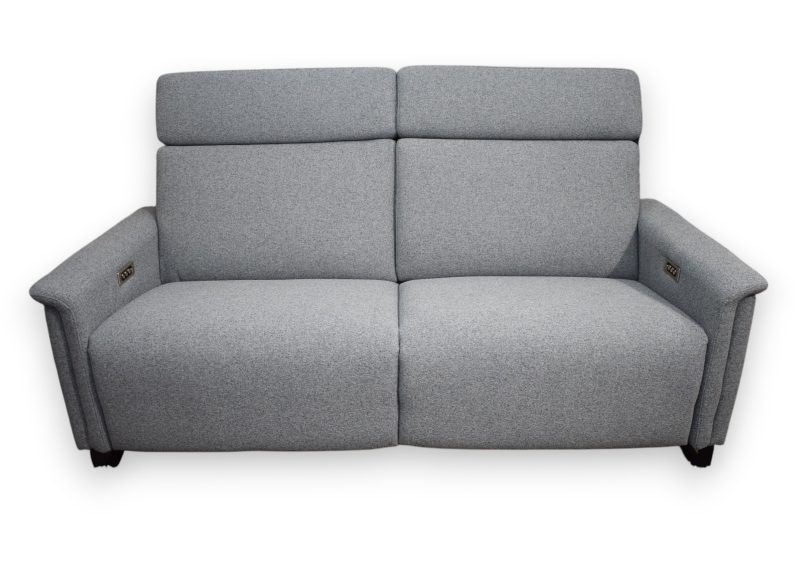 Power Headrest & Lumbar Reclining Condo Sofa