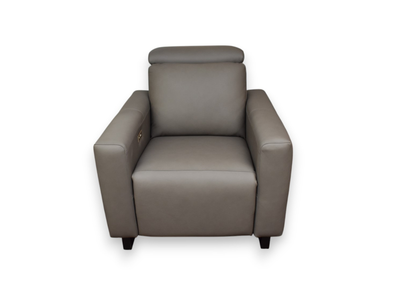 Leather Power Wall Recliner w/ Headrest