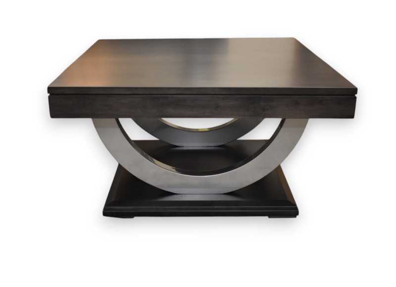 Square Coffee Table Metal Curves