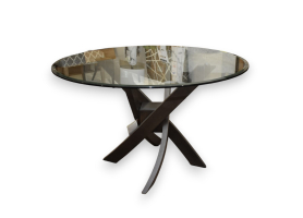 Glass Pedestal Table