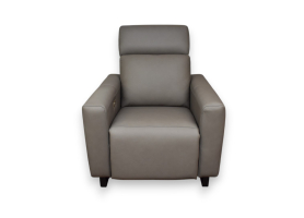 Leather Power Wall Recliner w/ Headrest
